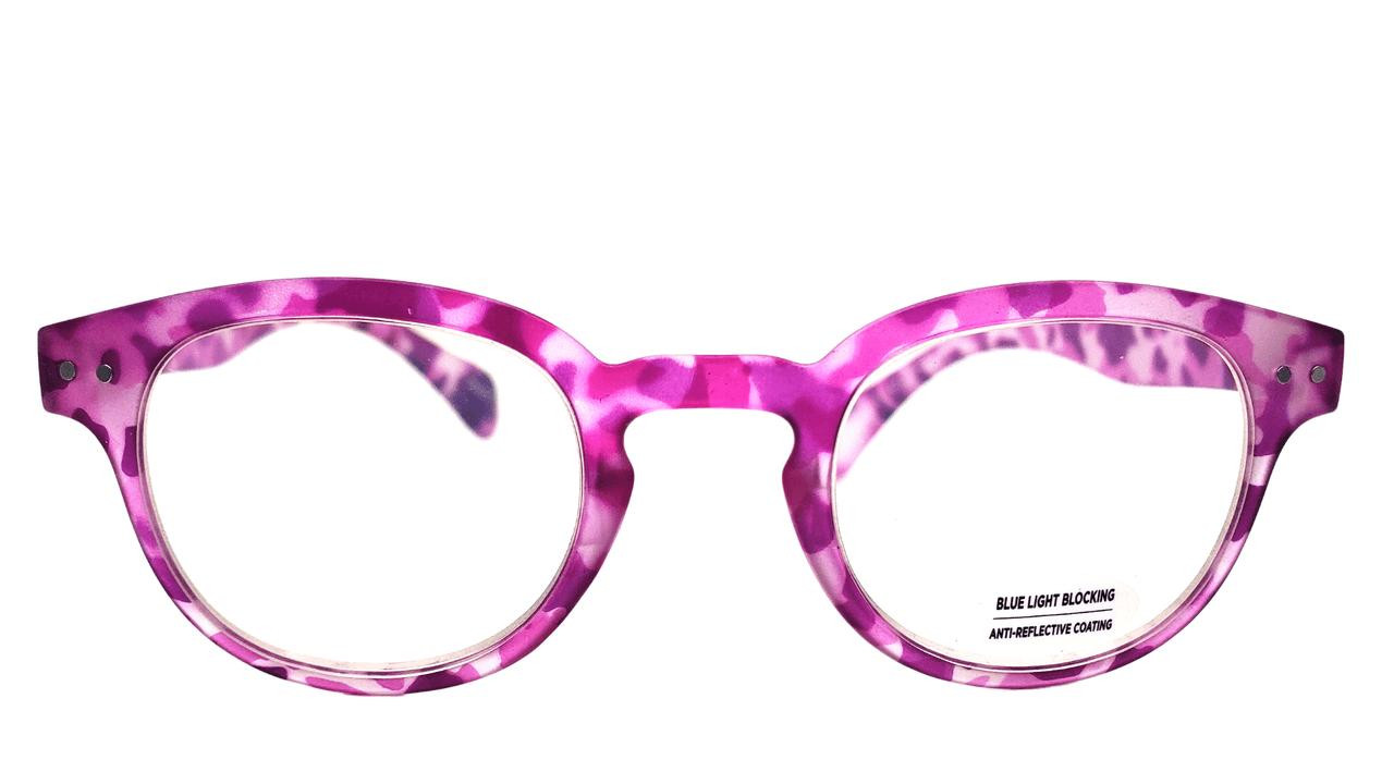 Pink Glasses with Blue Light Blocking Tech