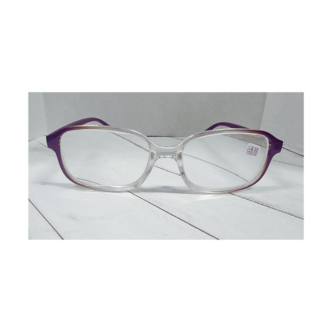 High Magnification Brown Plastic Reading Glasses with Basic Hinge