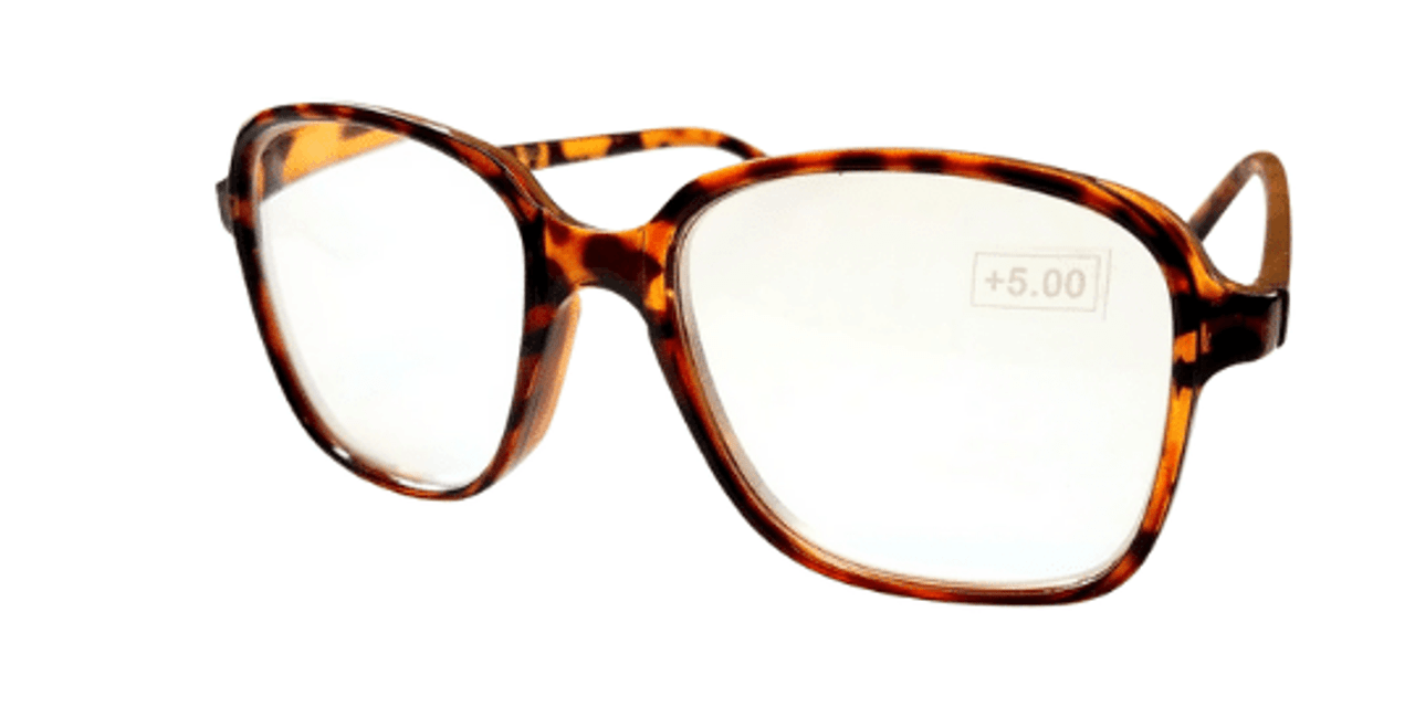 Angled View of the Full Frame High Magnification Reading Glasses