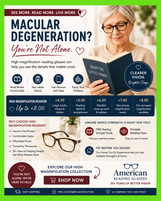 Macular Degeneration & Wet AMD: Symptoms, Causes, and Reading Help