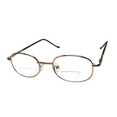 Clear Bifocal Reading Glasses – Lightweight Metal Frame