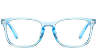 Blue Clear Wayfarer Glasses