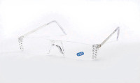 Rhinestone Clear Acrylic Reading Glasses