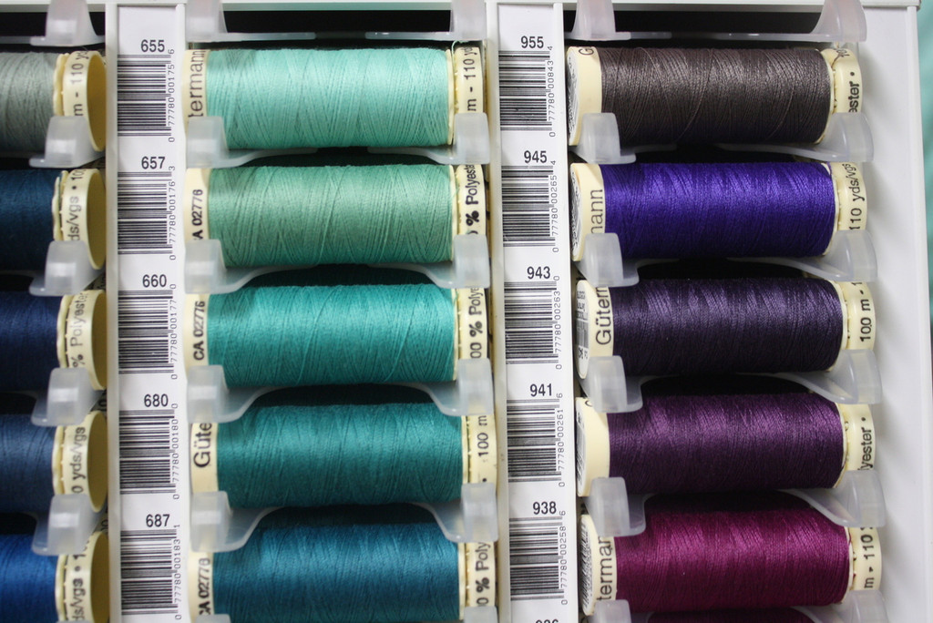 Aqua #655 Polyester Thread - 100m