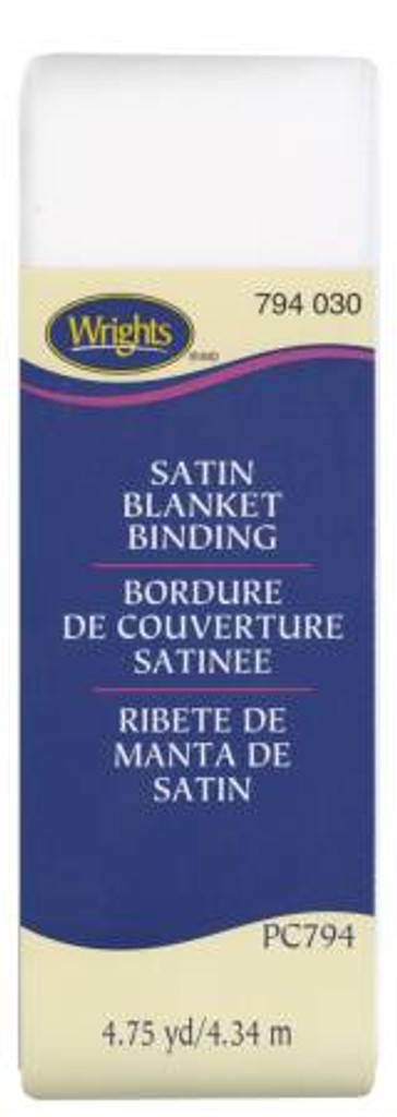 White Satin Blanket Binding (117794030)