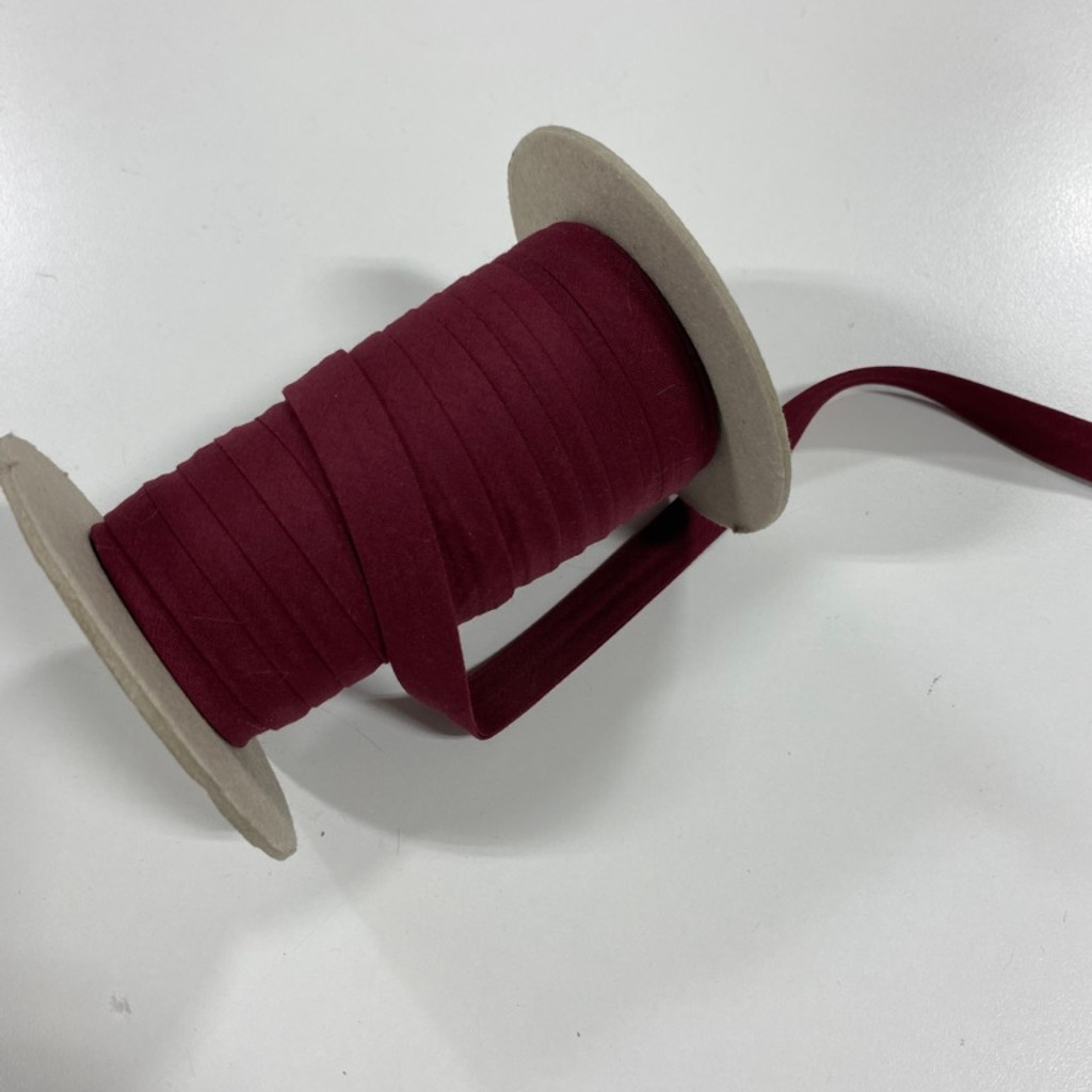 Wine Double fold Bias Tape