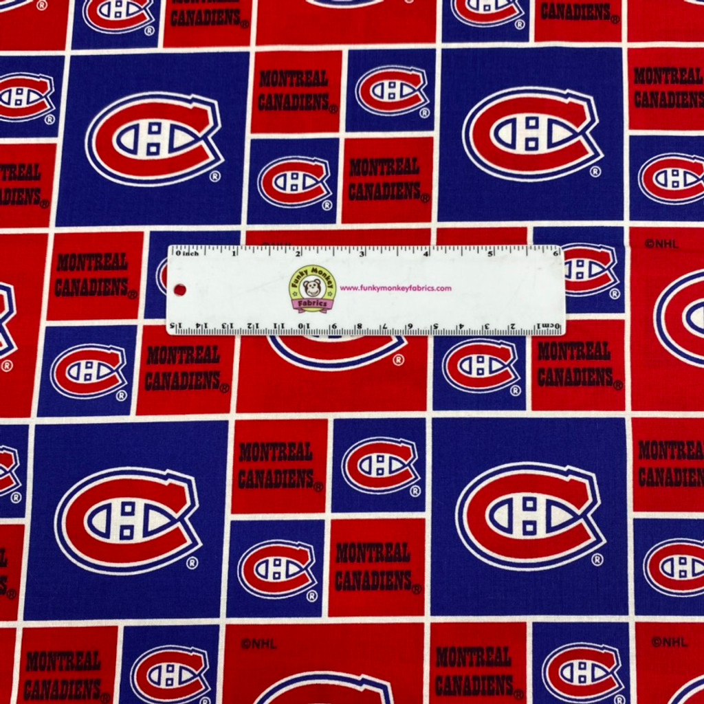 NHL Montreal Canadiens Cotton - Sykel Enterprises - 1/2 yard