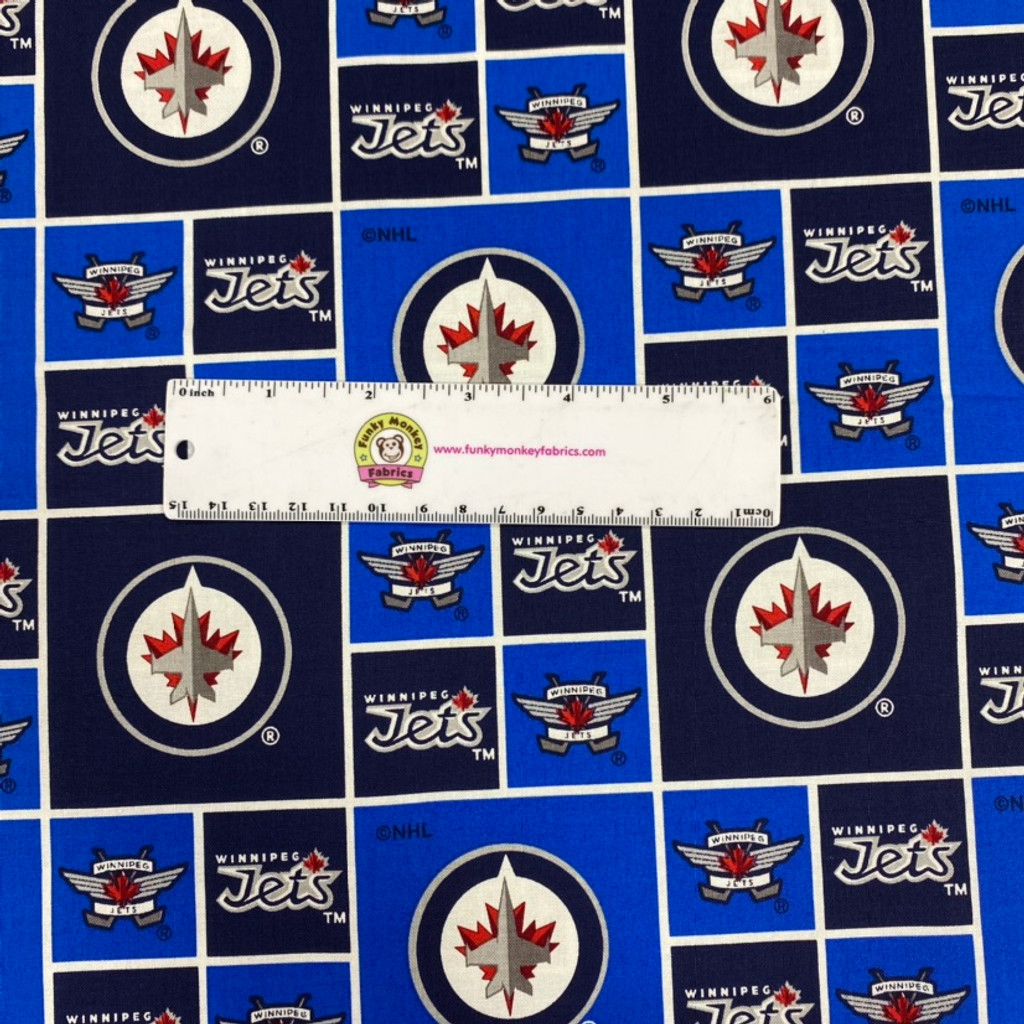NHL Winnipeg Jets Cotton - Sykel Enterprises - 1/2 yard