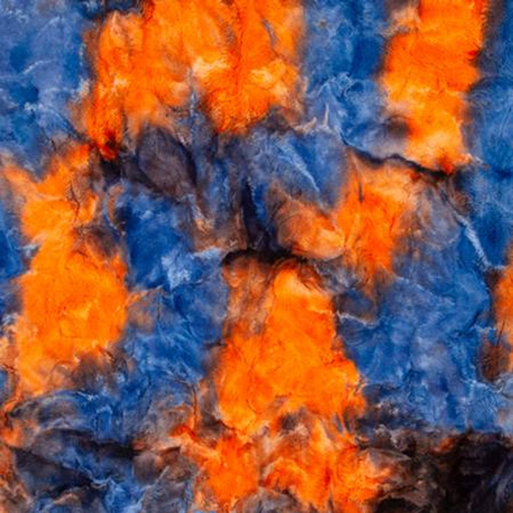 Paradise (Blue/Orange) Sorbet Luxe - Shannon Fabrics Cuddle Minky 