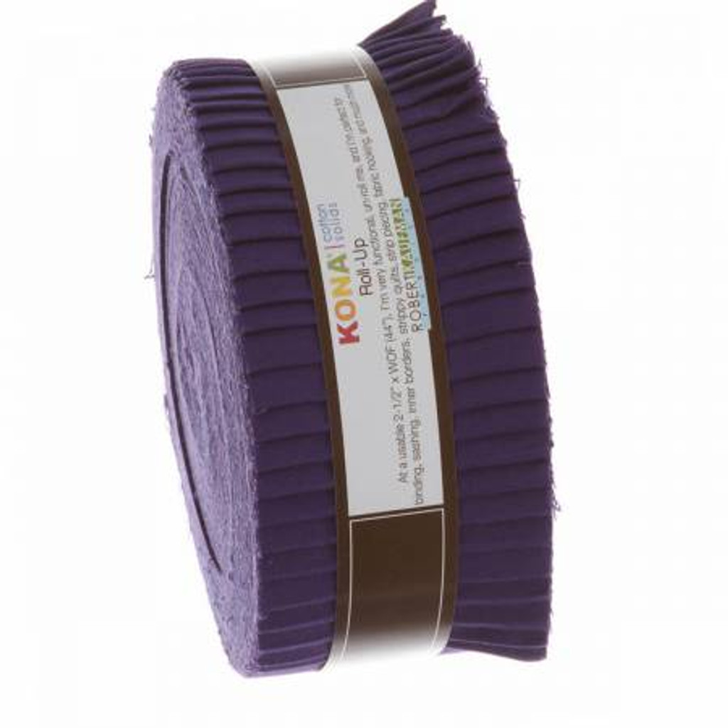 Jelly Roll - 40 piece Purple Kona Solids - Robert Kaufman Cotton (RU-324-40)