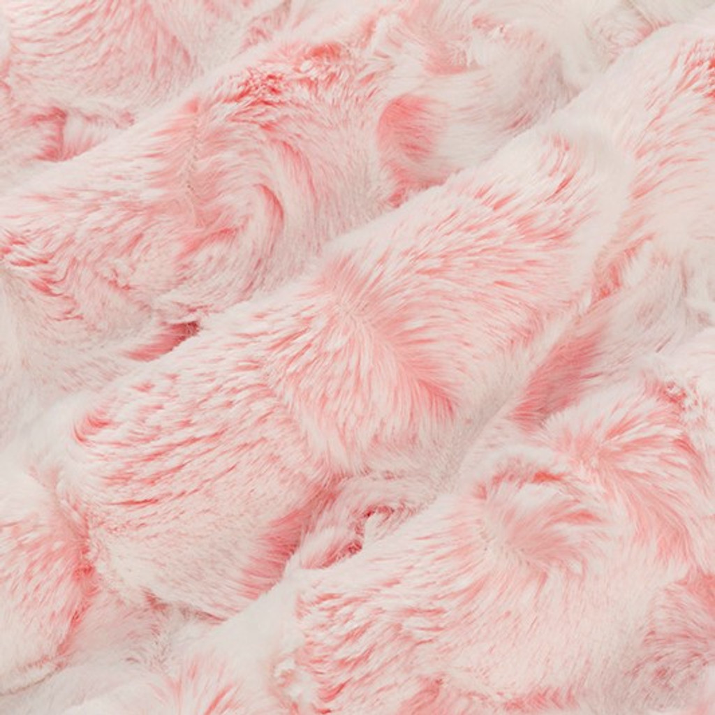 Coral Snowy Owl - Shannon Fabrics Cuddle Minky