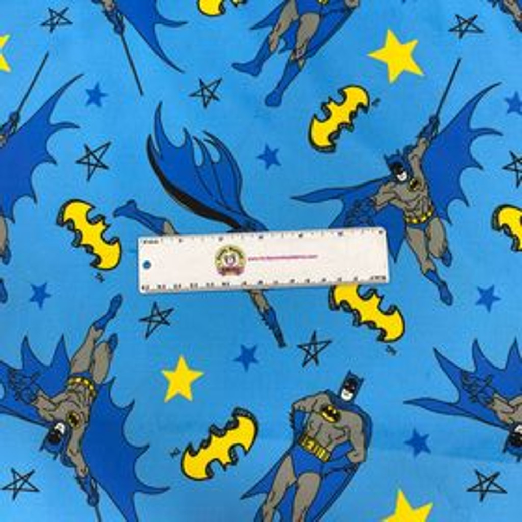 Batman Doodle Blue - Camelot Minky (23400888M-3)