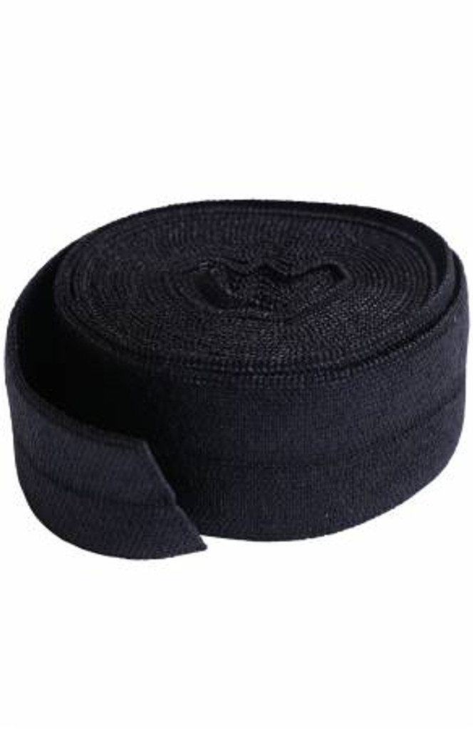 Black Fold Over Elastic (SUP211-50-BK)