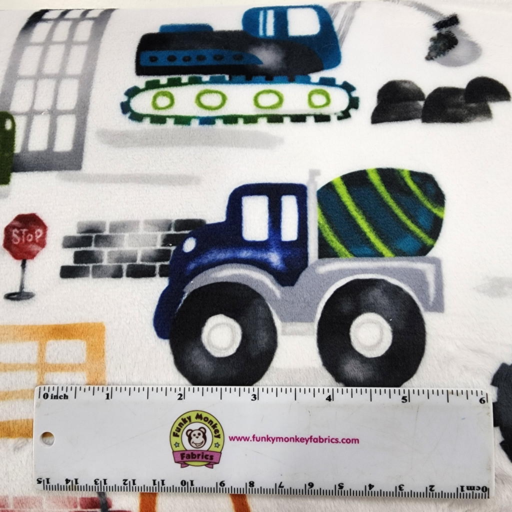 Tractor Haul Digital - Shannon Fabrics Cuddle Minky