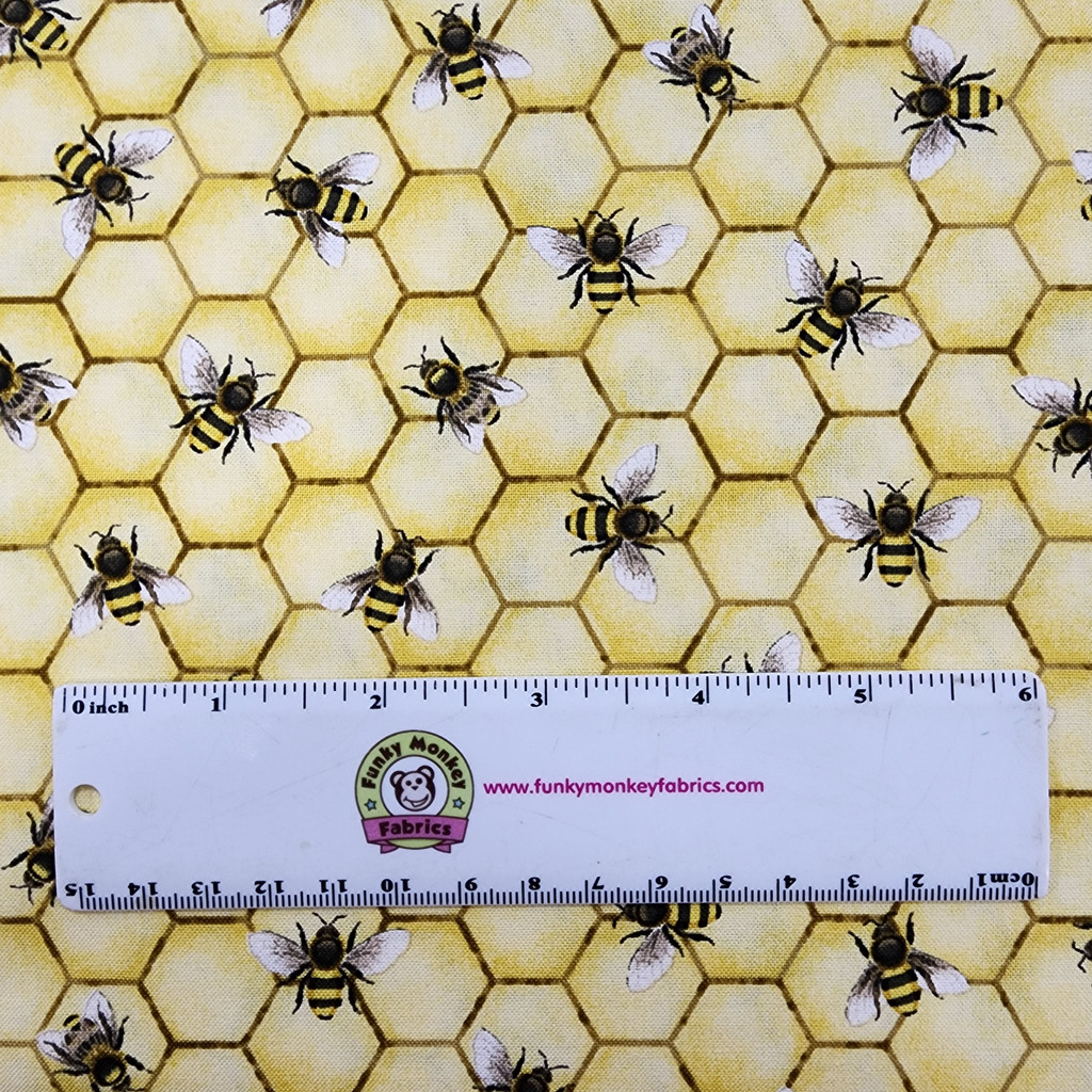 Honeycomb Bee All You Can Bee - Studio E Cotton