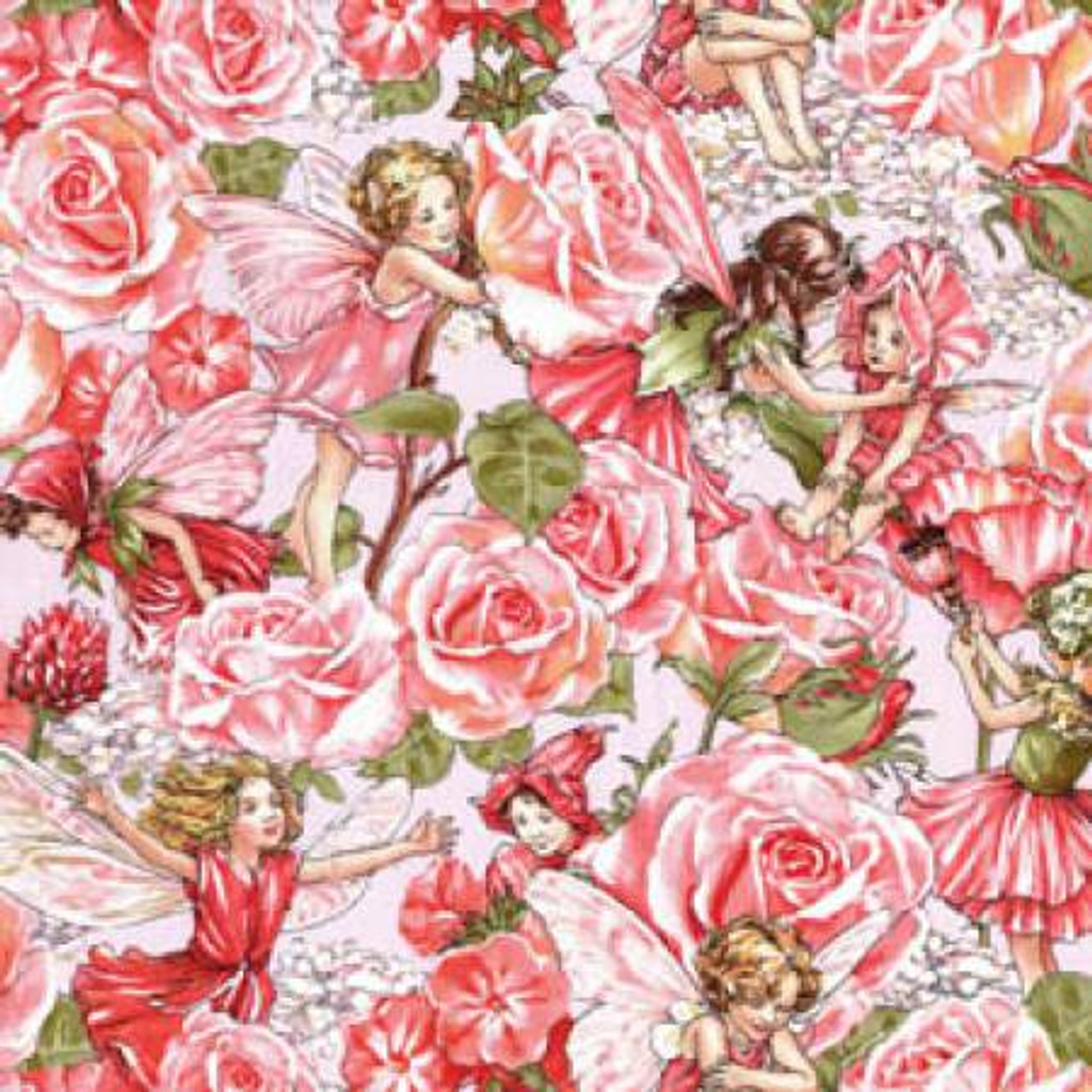Rose Sweet Garden Fairies - Michael Miller Cotton (DC4220-ROSE)