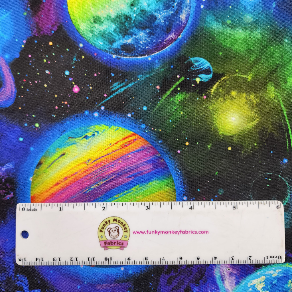 Out of This World Colorful Planetary System - Timeless Treasures Cotton