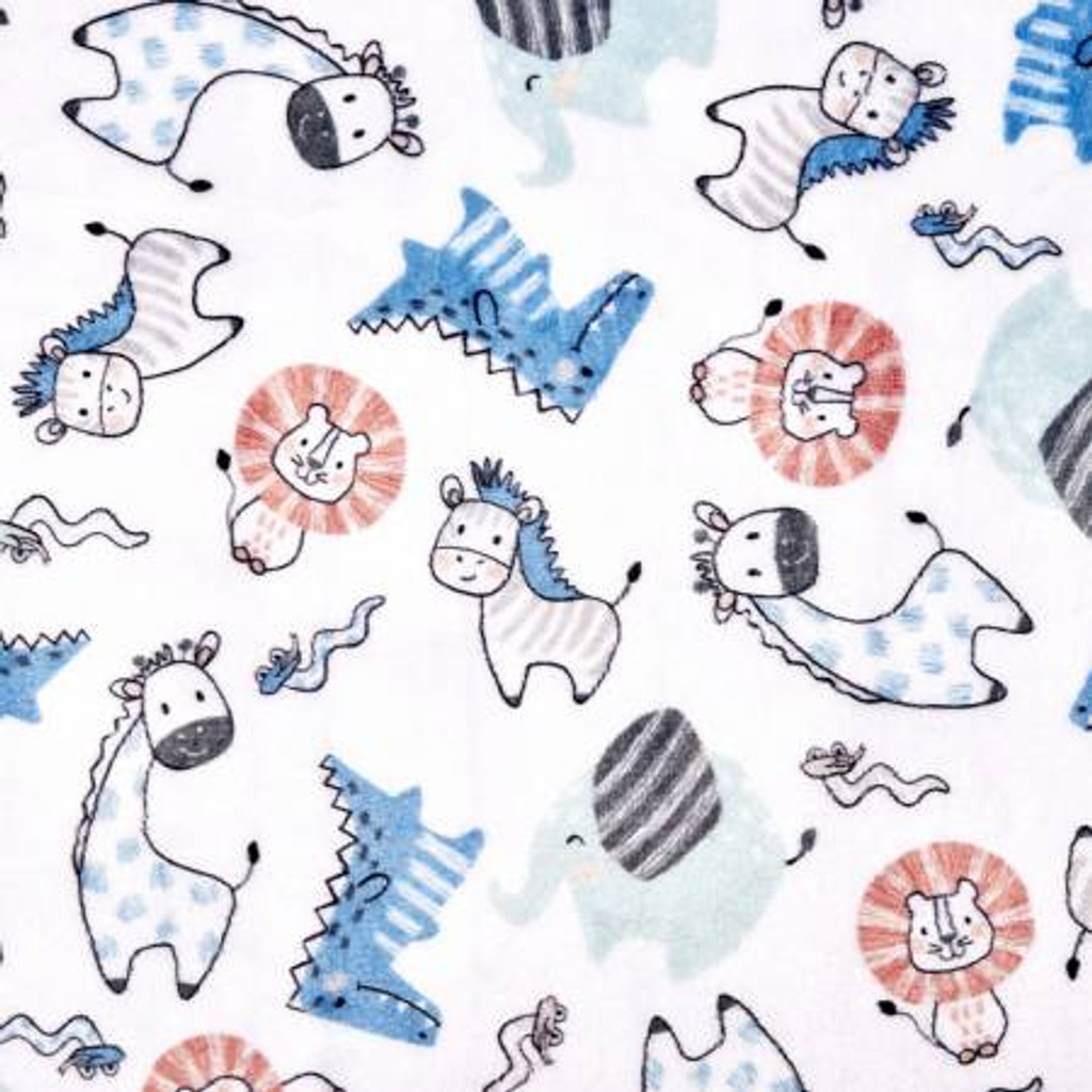 Let's Get Wild Double Sided Cloud Cuddle - Shannon Fabrics Cuddle Minky (CCLETSGETWILDMULTI)