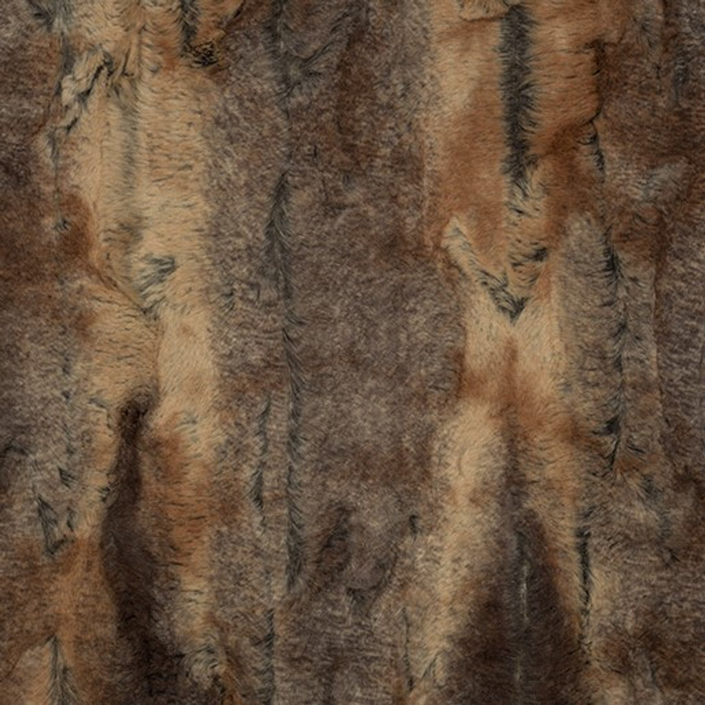 Amber/Taupe Red Fox - Shannon Fabrics Cuddle Minky (lcredfoxambertaupe)