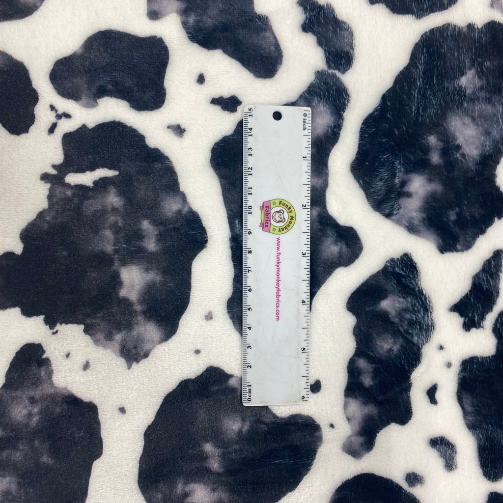 Black Cow Double Sided Cloud Cuddle - Shannon Fabrics Cuddle Minky