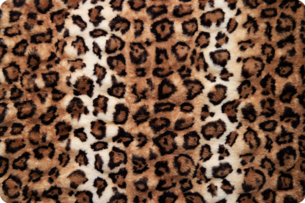 FULL BOLT - Bobcat Camel/Black Milan Luxe - Shannon Fabrics Cuddle Minky