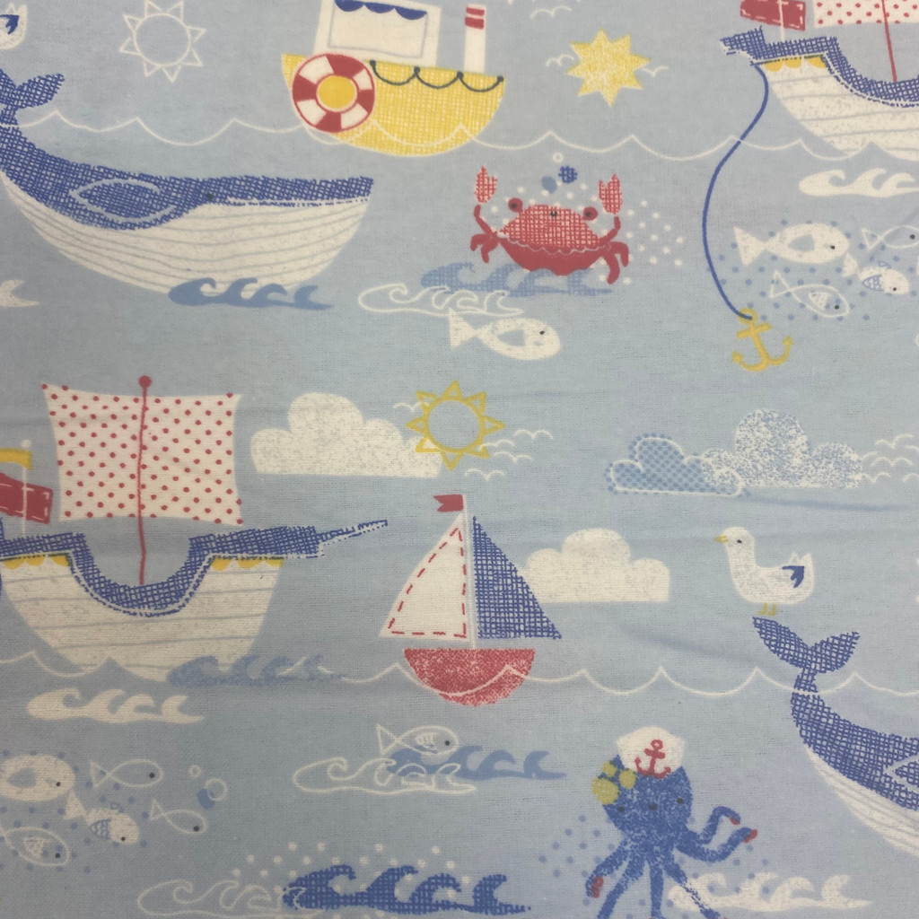 Nautical Sea - Fabric Editions Flannel