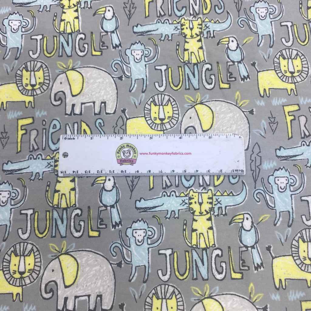 Jungle Friends - Fabric Editions Flannel