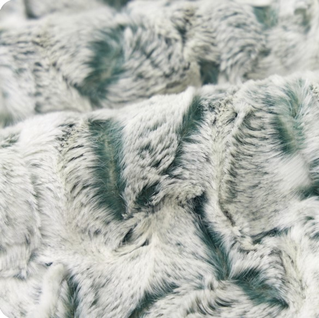 Spruce Snowy Owl - Shannon Fabrics Cuddle Minky (lcsnowyowlspruce)