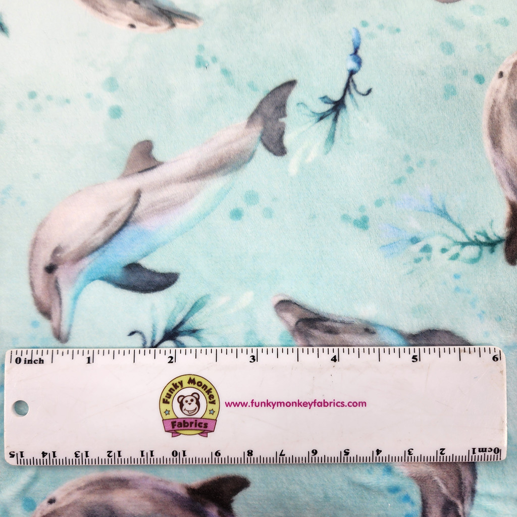 Flipper Saltwater Digital - Shannon Fabrics Cuddle Minky