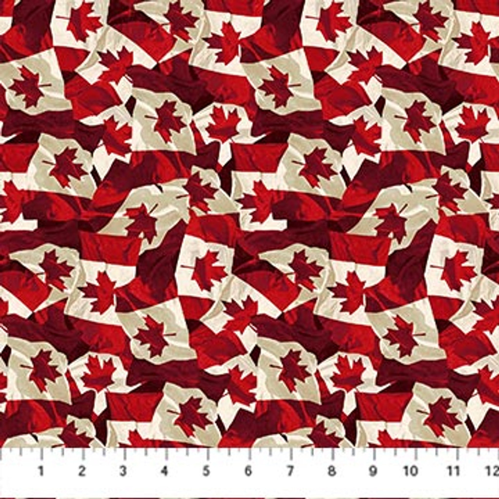  Oh Canada Canadian Flags - Northcott Cotton (27179-24)