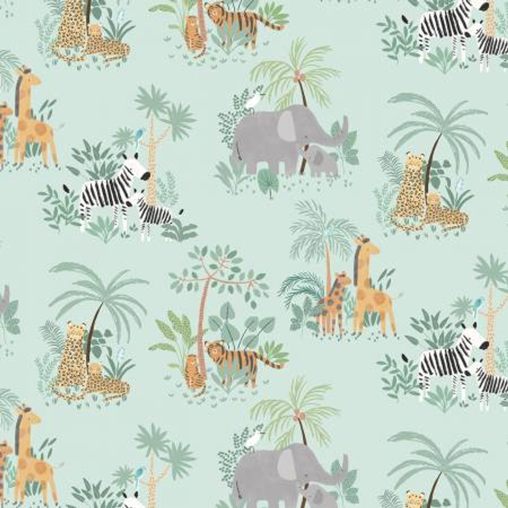 Mint Walk On The Wild Side - Dear Stella Cotton (ST-D2924MINT)