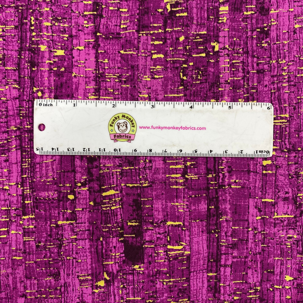 Violet Metallic Cork Like Appearance - Windham Fabrics Cotton