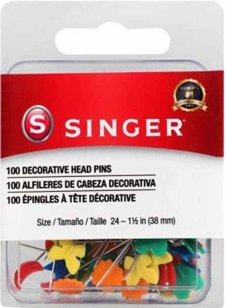  Singer Decorative Head Pins - 100 pack (SING00359)