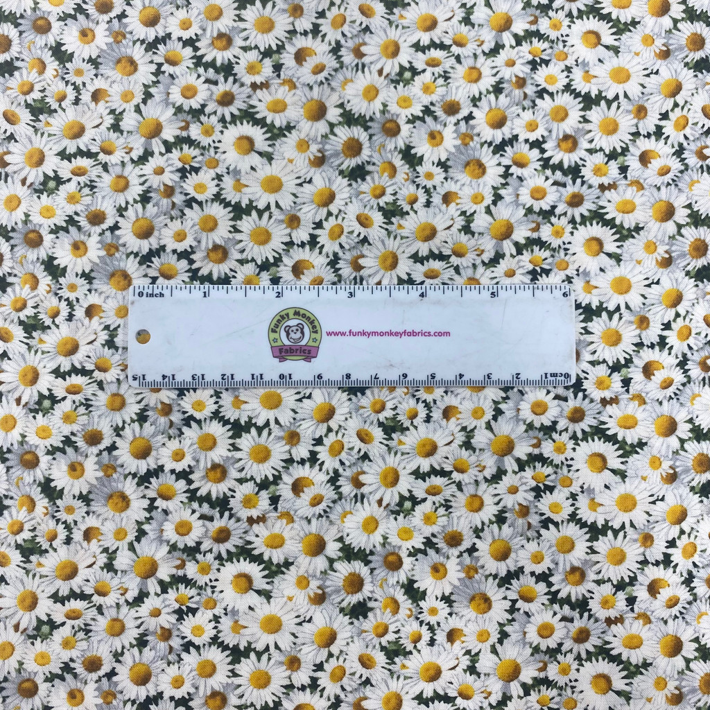 White Daisies - Elizabeth's Studio Cotton