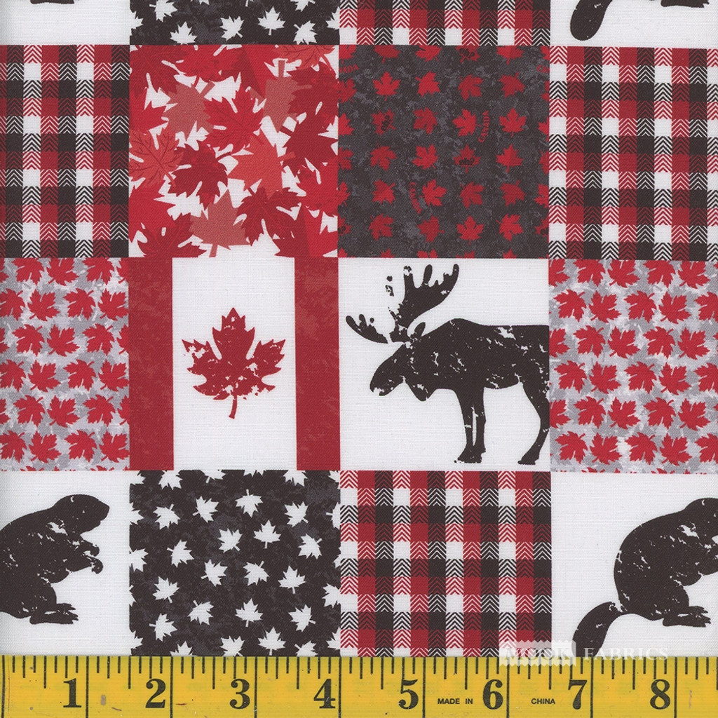 Canada Patchwork - Mook Fabrics Cotton (114847)