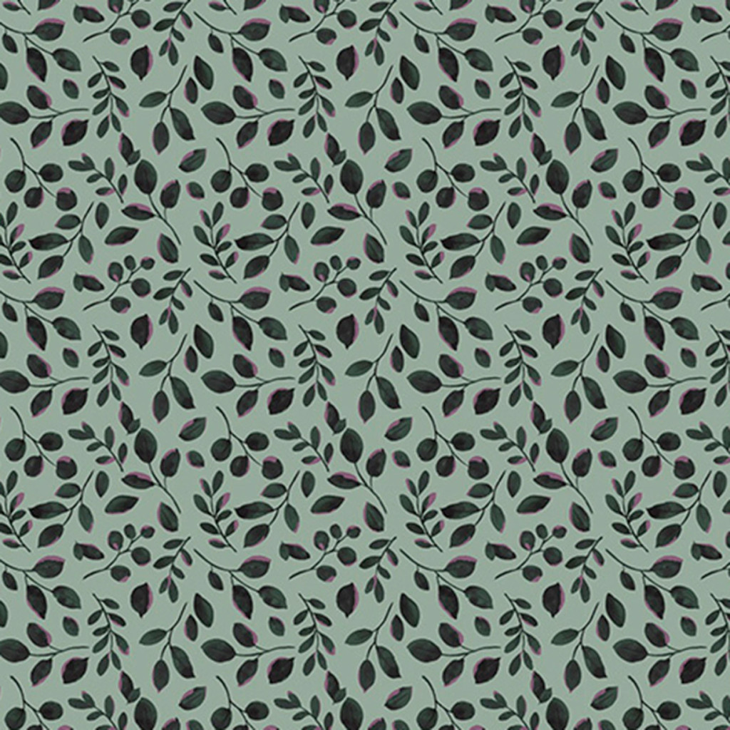 Green Garden Leaves Quilting Cuddle - Shannon Fabrics (qcgardenleavesgreen)