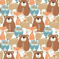 Winsome Critters Packed - Wilmington Prints Cotton (36253-128)