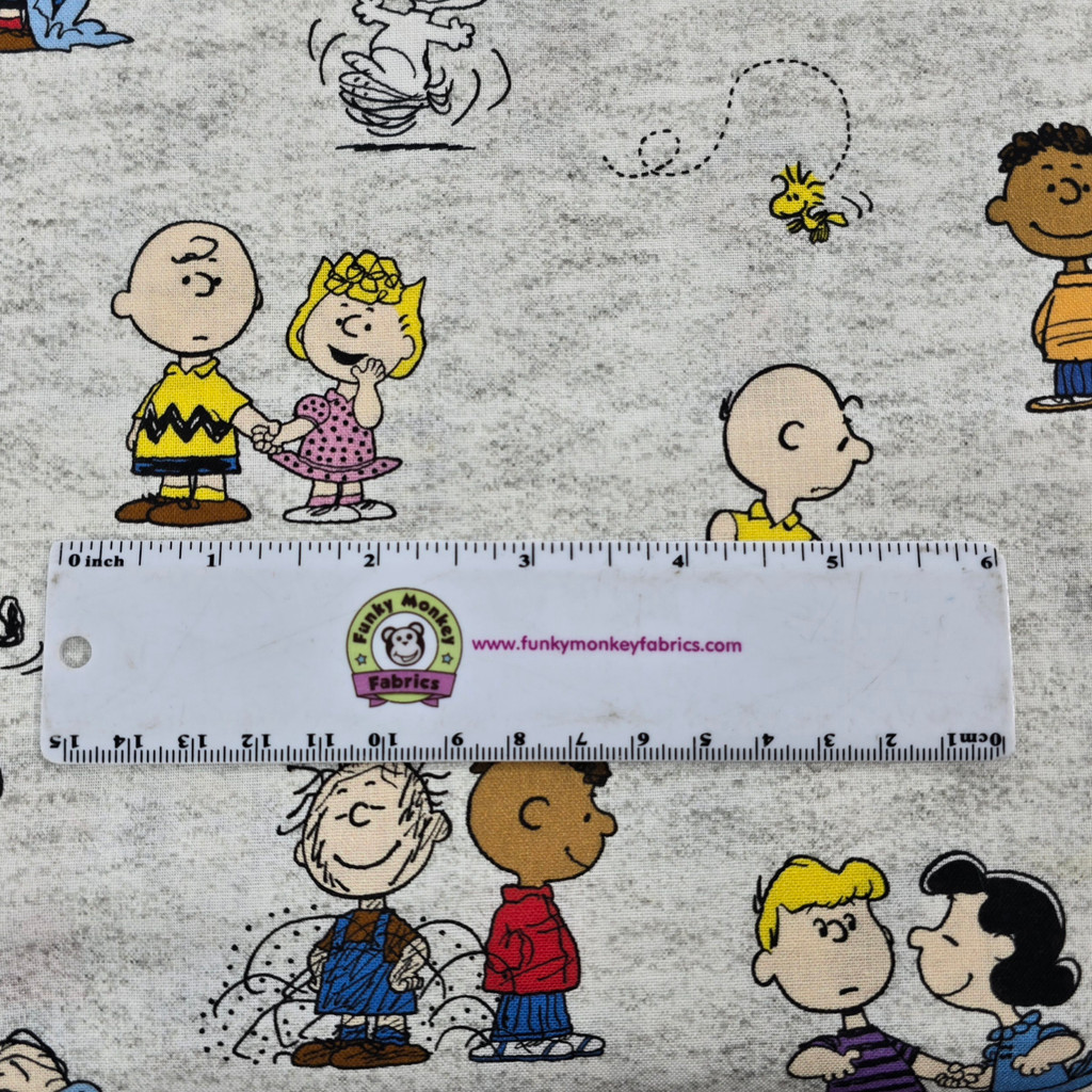 Peanuts Gang Grey - Springs Creative Cotton