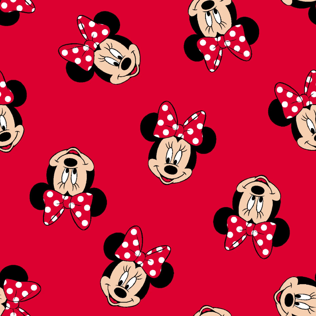 Minnie Mouse Heads on Red - Springs Creative Cotton (65625-D65028)