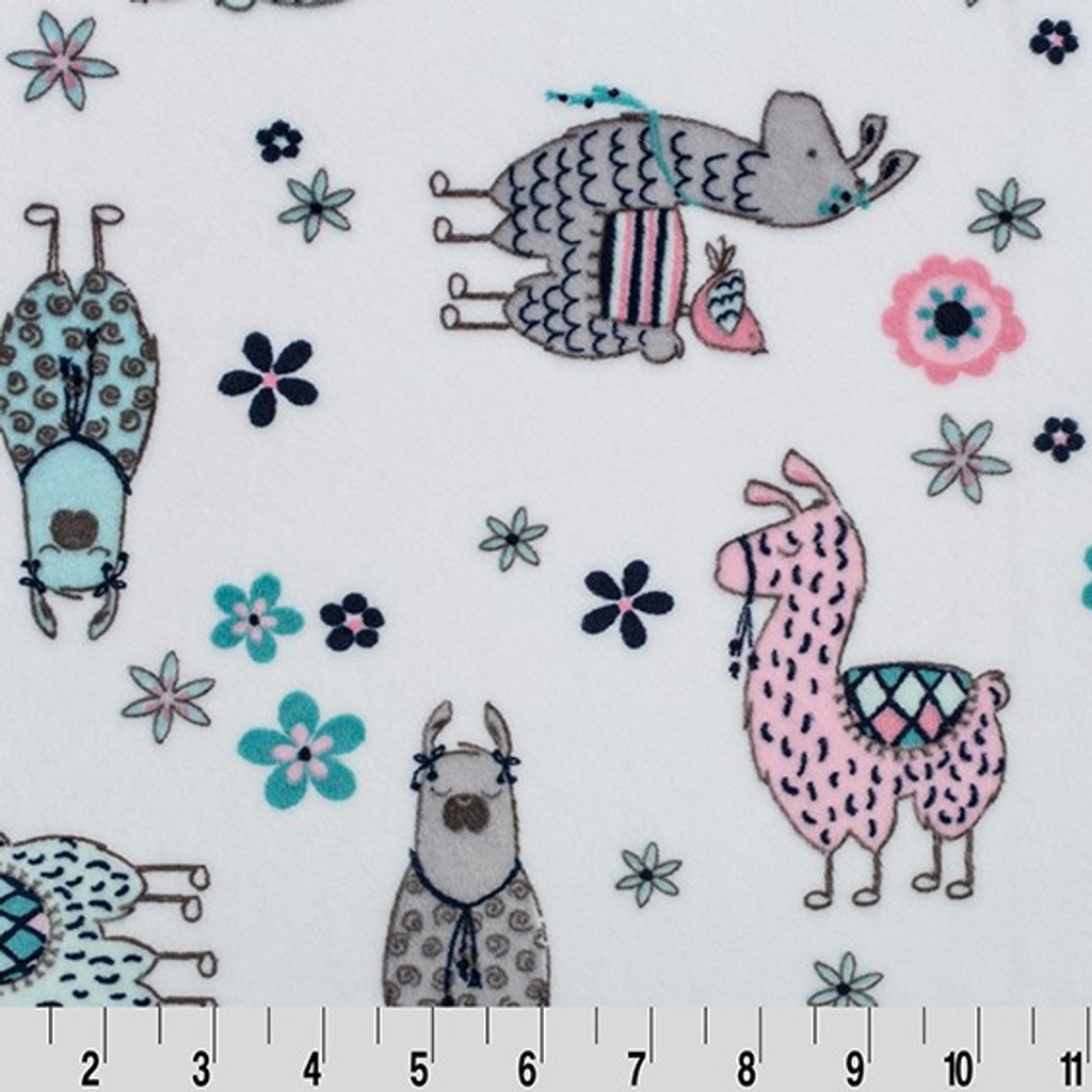 No-Prob-Llama Blush - Shannon Fabrics Cuddle Minky