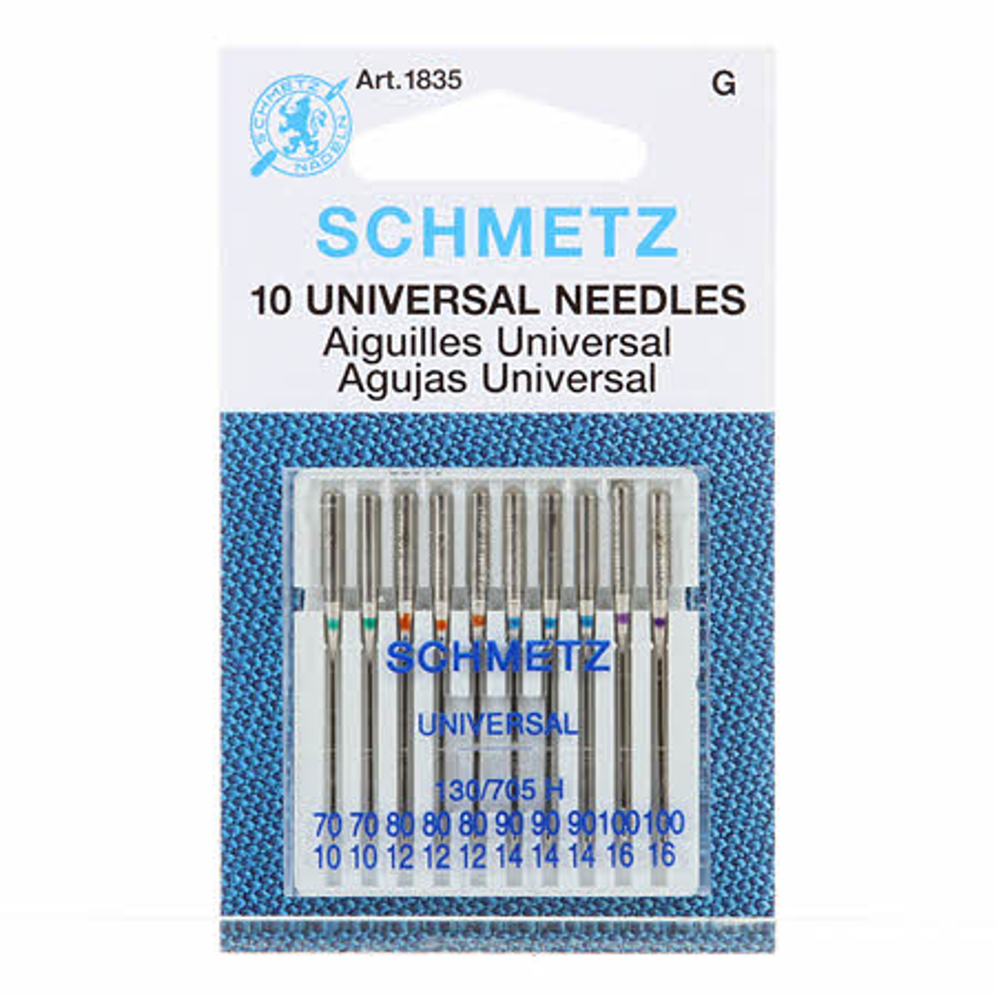 Schmetz Universal Machine Needles 70/80/90/100