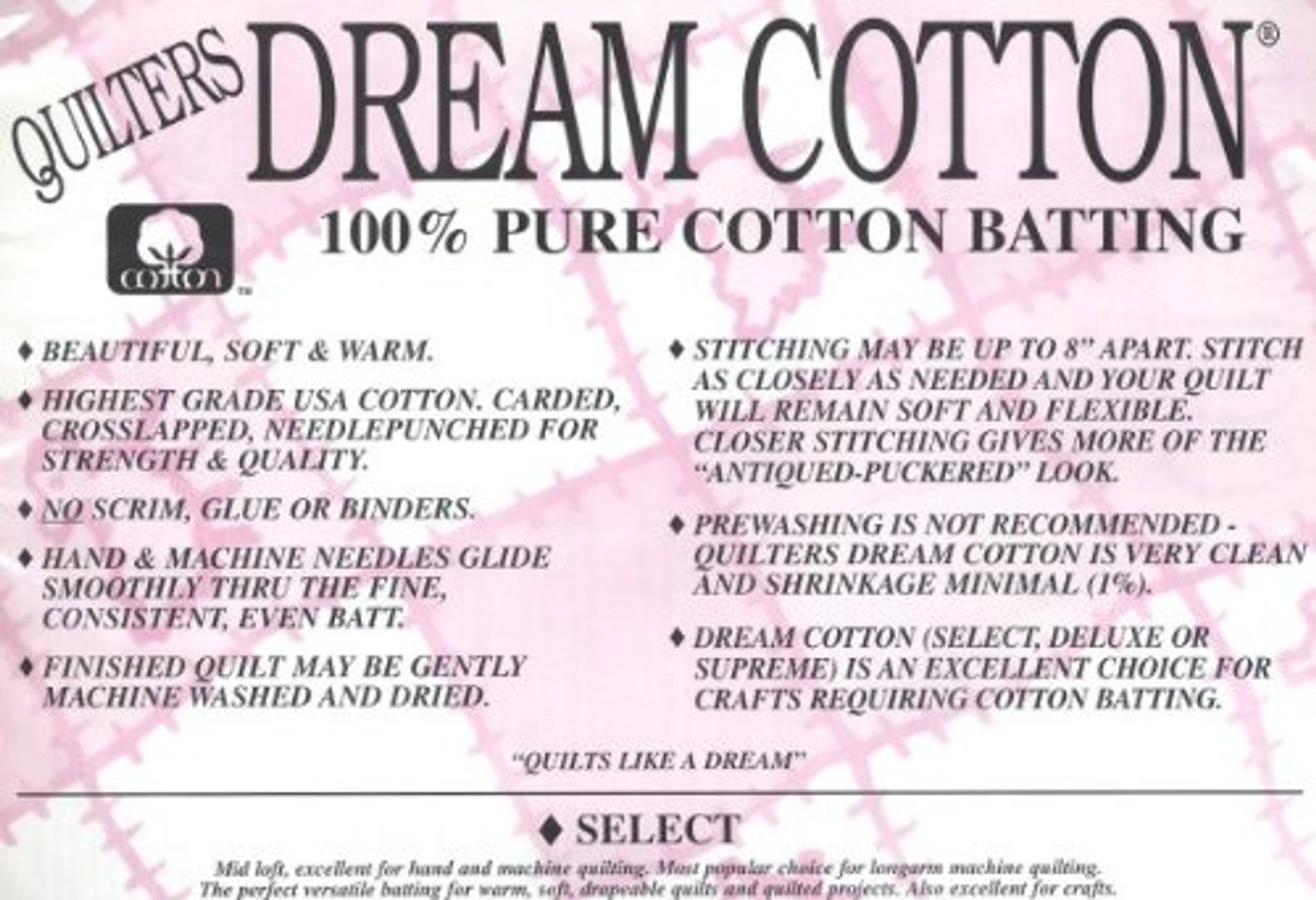 Quilters Dream Cotton Batting