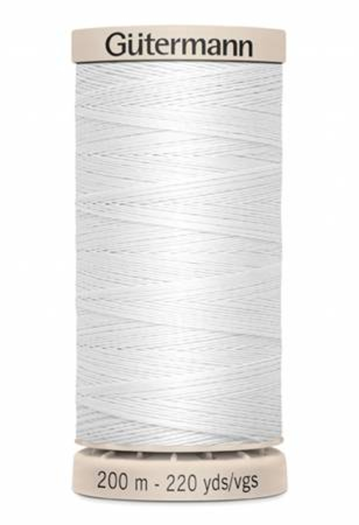 White Cotton Thread for Hand Sewing - 200m - Funky Monkey Fabrics Inc.