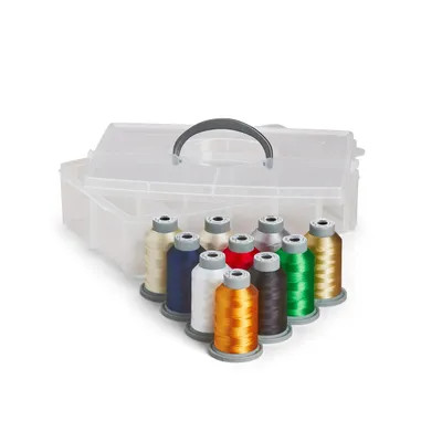 Full Spread Collection Glide Thread 10 pack Funky Monkey Fabrics Inc.