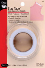 White Stay Tape - 1/2" (10 yards)