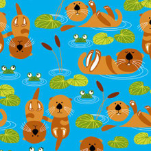 Blue Otters Fleece (WFP50736-X) 