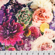 Hoffman Peony Digital - Shannon Fabrics Cuddle Minky (DCPEONYAMETH)