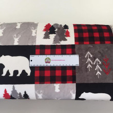 Scarlet Cabin Quilt - Shannon Fabrics Minky (CABINQUILTSCARLET)