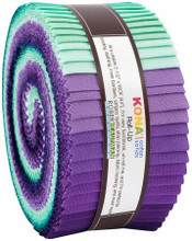 Jelly Roll - Aurora Kona Solids - 40 pieces - Robert Kaufman Cotton (RU-783-40)