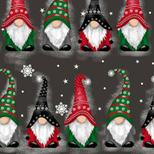 Ash Christmas Gnomes Digital - Shannon Fabrics Cuddle Minky